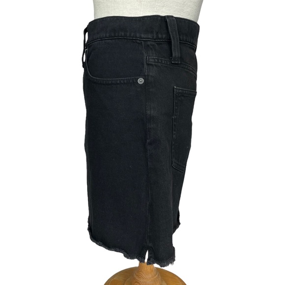 Madewell ‘McCarren Raw-Hem Jean Skirt’ in Washed Black Size 29 Waist - Picture 6 of 14